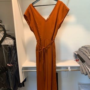 Burnt orange jumpsuit